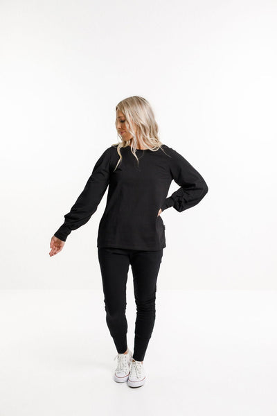 HOME-LEE_LAYLAH TOP BLACK _ _ Ebony Boutique NZ