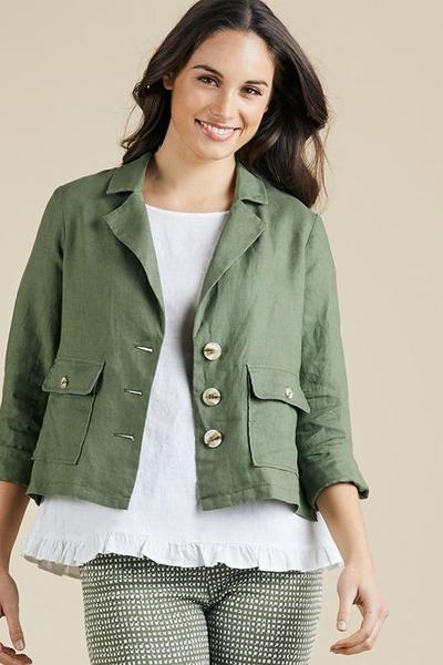 Womens linen jacket on sale uk