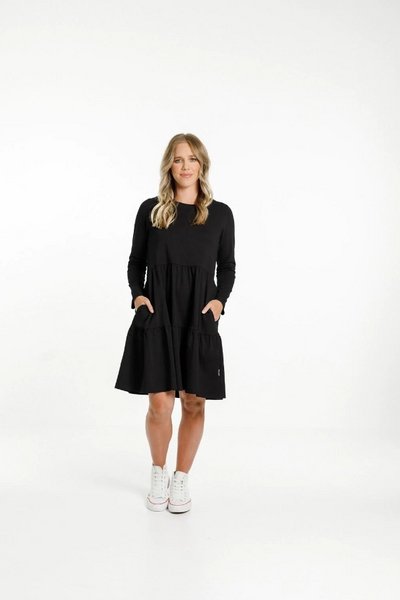 black long sleeve dress nz Sorrel Long Sleeve Mini Dress