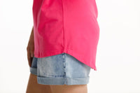 HOME-LEE_LONG TEE RASPBERRY _ _ Ebony Boutique NZ