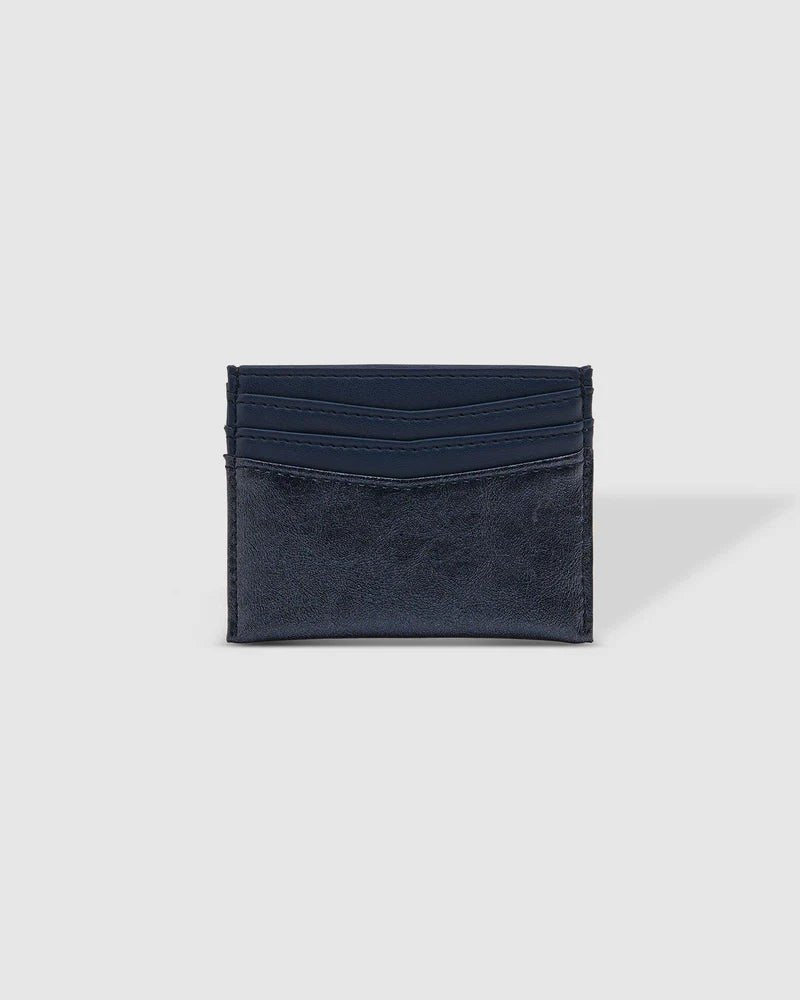 LOUENHIDE_ADA CARDHOLDER METALLIC NAVY _ ADA CARDHOLDER METALLIC NAVY _ Ebony Boutique NZ