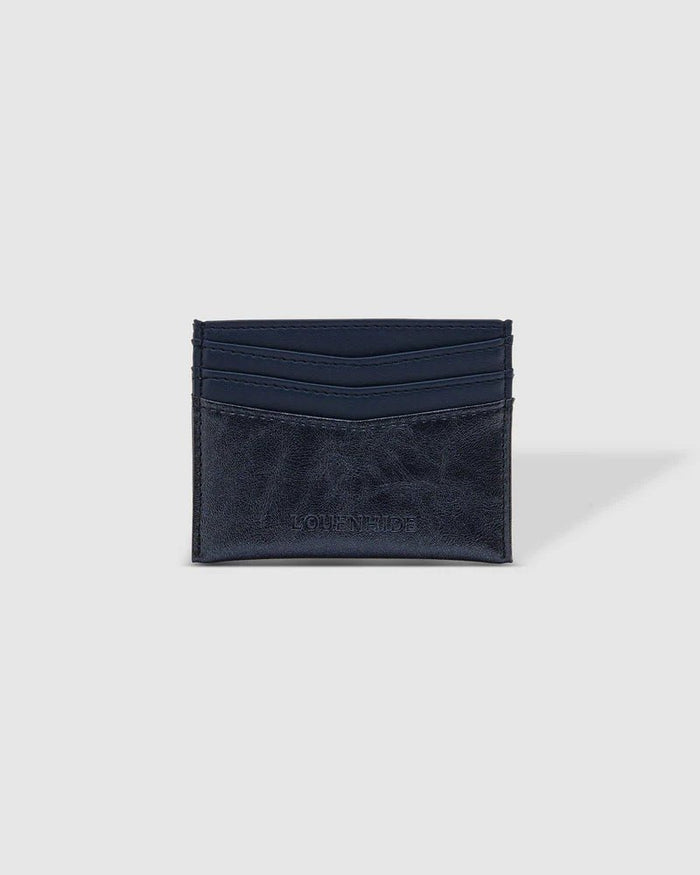 LOUENHIDE_ADA CARDHOLDER METALLIC NAVY _ ADA CARDHOLDER METALLIC NAVY _ Ebony Boutique NZ