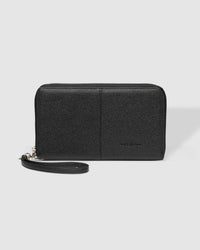 LOUENHIDE_ARABELLA TRAVEL WALLET BLACK _ ARABELLA TRAVEL WALLET BLACK _ Ebony Boutique NZ