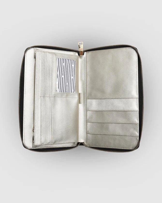 LOUENHIDE_ARABELLA TRAVEL WALLET BLACK _ ARABELLA TRAVEL WALLET BLACK _ Ebony Boutique NZ