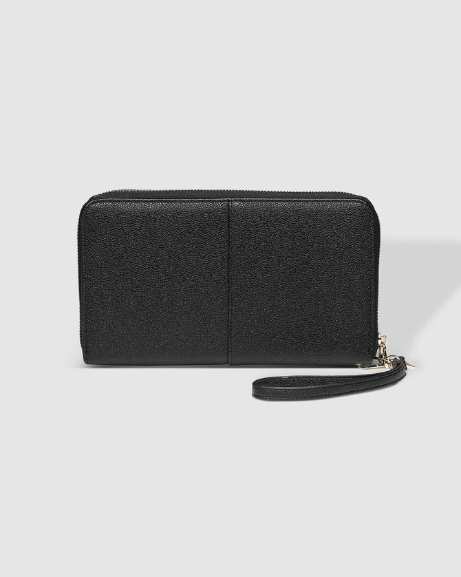 LOUENHIDE_ARABELLA TRAVEL WALLET BLACK _ ARABELLA TRAVEL WALLET BLACK _ Ebony Boutique NZ