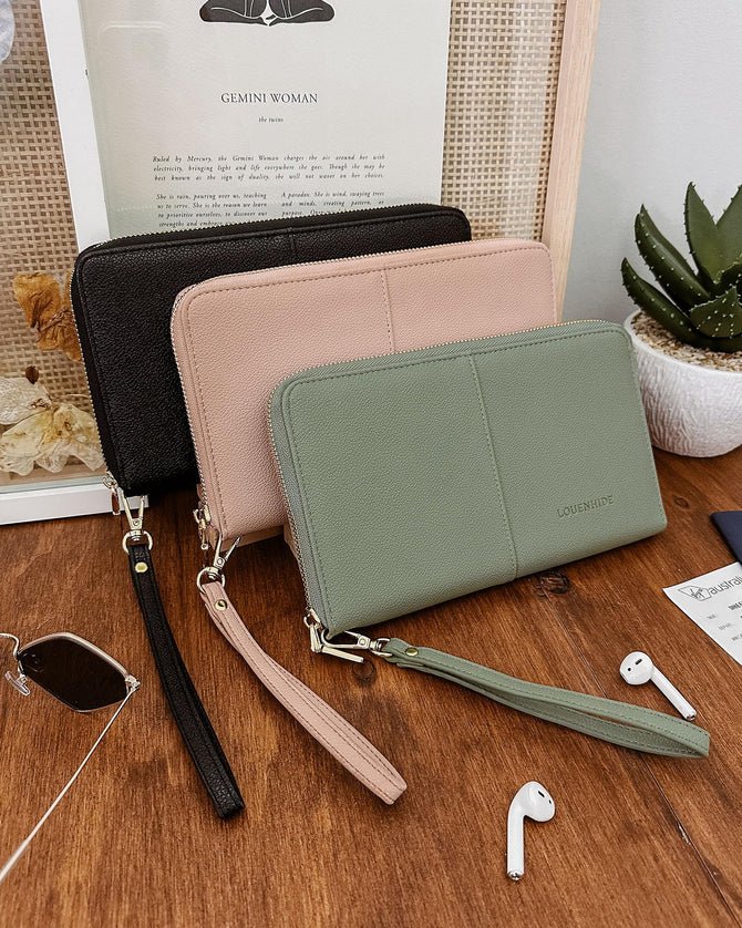 LOUENHIDE_ARABELLA TRAVEL WALLET BLUSH PINK _ ARABELLA TRAVEL WALLET BLUSH PINK _ Ebony Boutique NZ