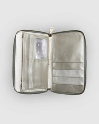 LOUENHIDE_ARABELLA TRAVEL WALLET SAGE GREEN _ ARABELLA TRAVEL WALLET SAGE GREEN _ Ebony Boutique NZ