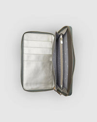 LOUENHIDE_ARABELLA TRAVEL WALLET SAGE GREEN _ ARABELLA TRAVEL WALLET SAGE GREEN _ Ebony Boutique NZ