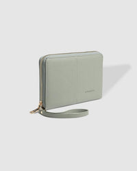 LOUENHIDE_ARABELLA TRAVEL WALLET SAGE GREEN _ ARABELLA TRAVEL WALLET SAGE GREEN _ Ebony Boutique NZ