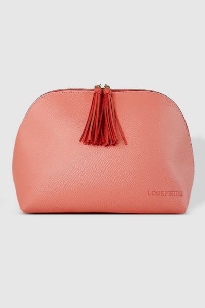 LOUENHIDE_AUDREY MAKEUP CASE PEACH _ AUDREY MAKEUP CASE PEACH _ Ebony Boutique NZ