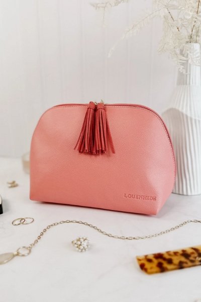 LOUENHIDE_AUDREY MAKEUP CASE PEACH _ AUDREY MAKEUP CASE PEACH _ Ebony Boutique NZ