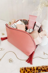 LOUENHIDE_AUDREY MAKEUP CASE PEACH _ AUDREY MAKEUP CASE PEACH _ Ebony Boutique NZ