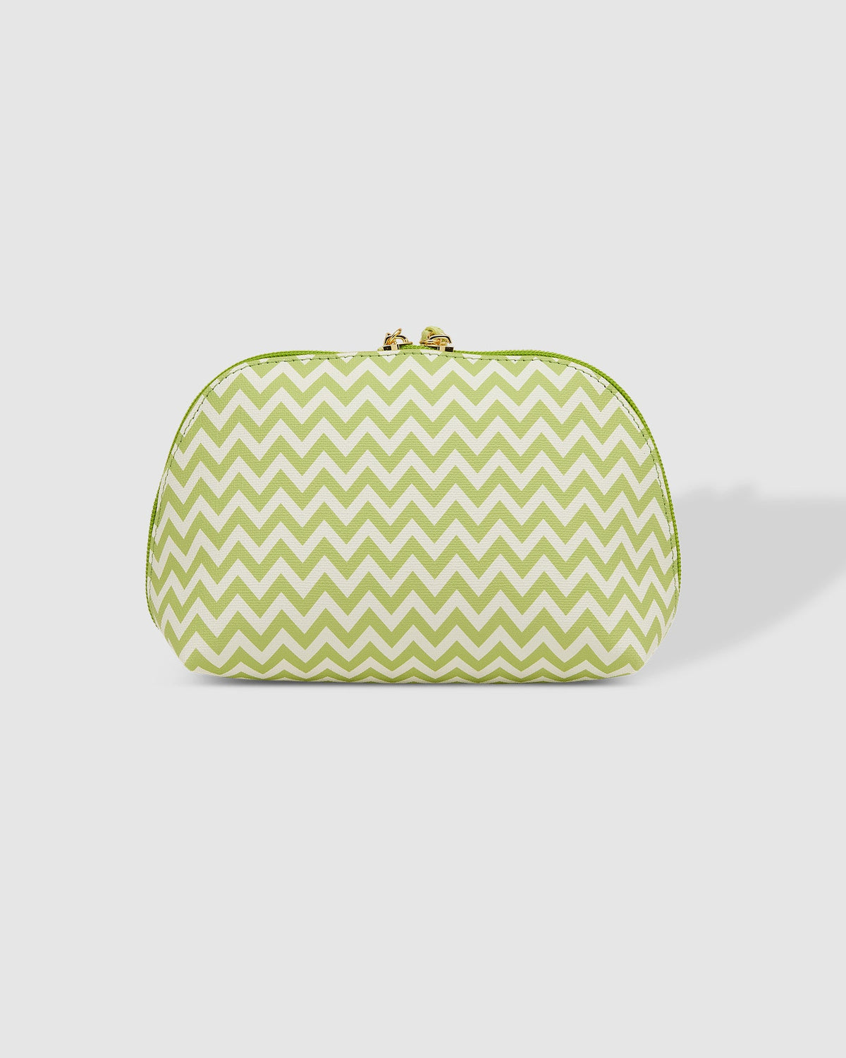 LOUENHIDE_BABY AUDREY MAKEUP BAG CHEVRON LIME _ BABY AUDREY MAKEUP BAG CHEVRON LIME _ Ebony Boutique NZ