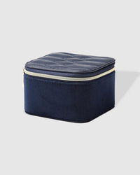 LOUENHIDE_BEAU JEWELLERY BOX VELVET NAVY _ BEAU JEWELLERY BOX VELVET NAVY _ Ebony Boutique NZ