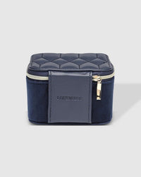 LOUENHIDE_BEAU JEWELLERY BOX VELVET NAVY _ BEAU JEWELLERY BOX VELVET NAVY _ Ebony Boutique NZ
