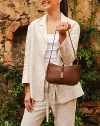 LOUENHIDE_BODHI SHOULDER BAG WALNUT _ BODHI SHOULDER BAG WALNUT _ Ebony Boutique NZ