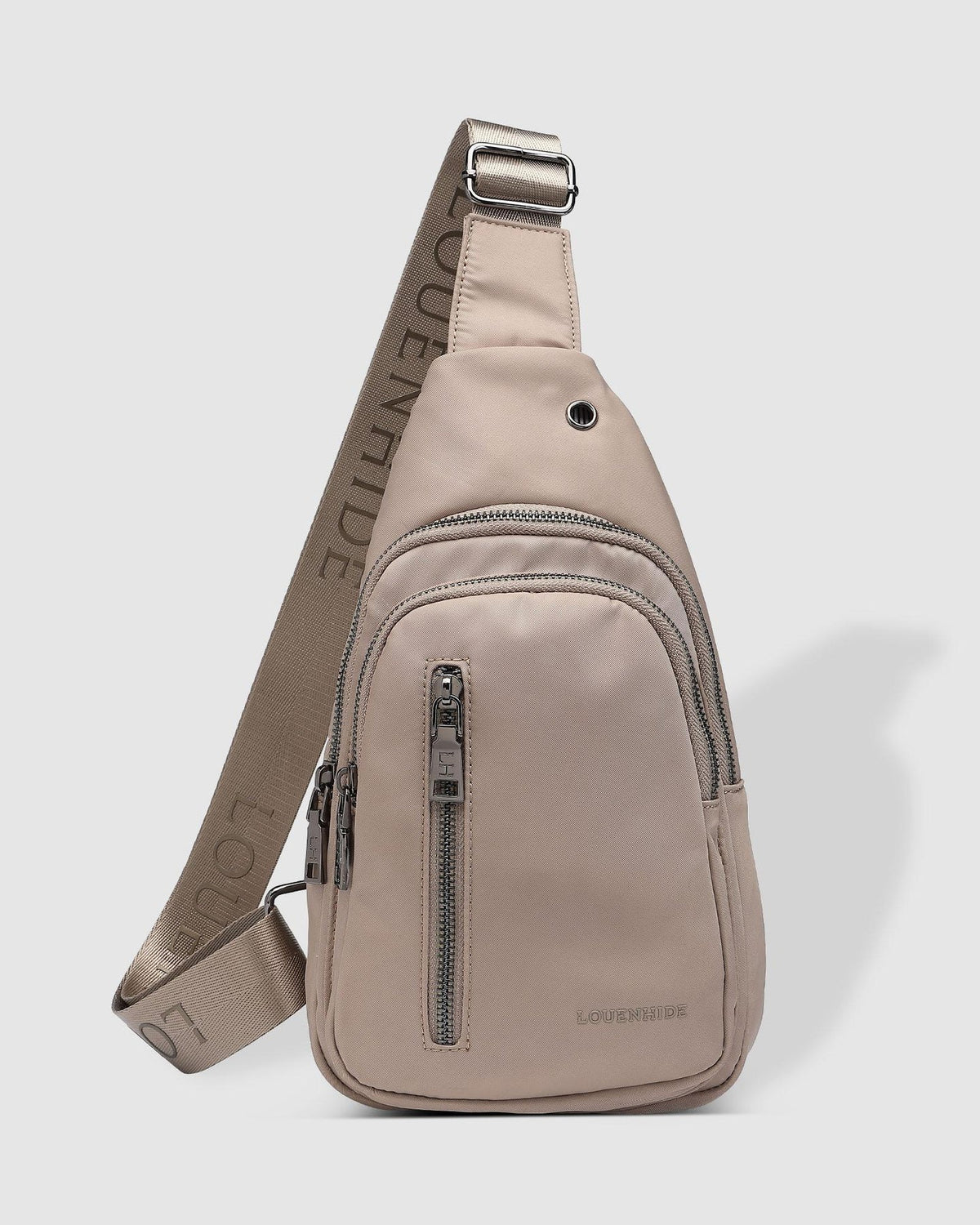 LOUENHIDE_BOYD NYLON SLING BAG BEIGE _ BOYD NYLON SLING BAG BEIGE _ Ebony Boutique NZ