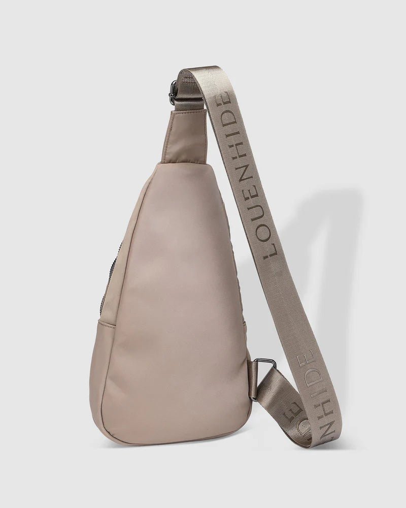 LOUENHIDE_BOYD NYLON SLING BAG BEIGE _ BOYD NYLON SLING BAG BEIGE _ Ebony Boutique NZ