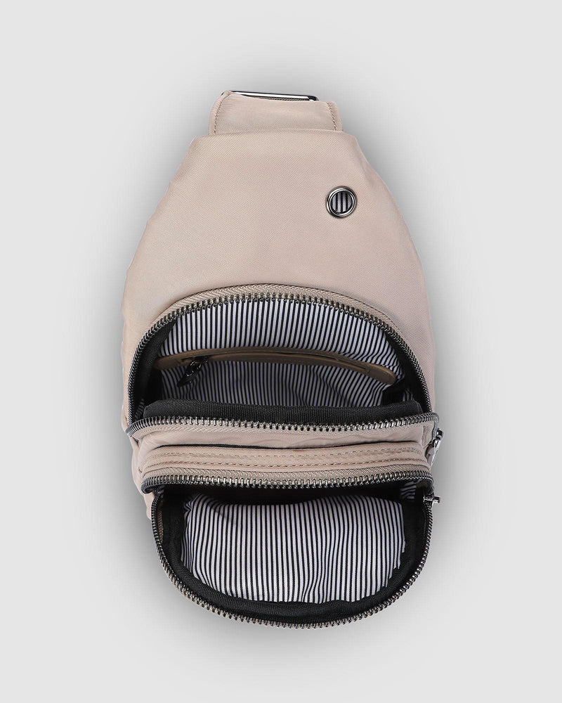 LOUENHIDE_BOYD NYLON SLING BAG BEIGE _ BOYD NYLON SLING BAG BEIGE _ Ebony Boutique NZ