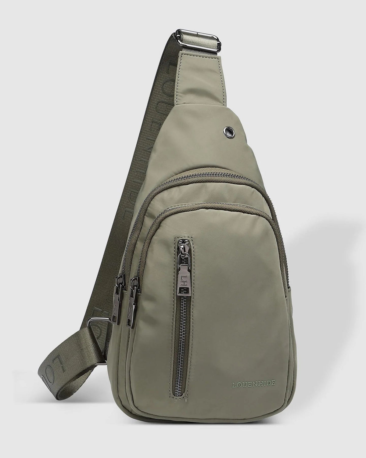 LOUENHIDE_BOYD NYLON SLING BAG KHAKI _ BOYD NYLON SLING BAG KHAKI _ Ebony Boutique NZ