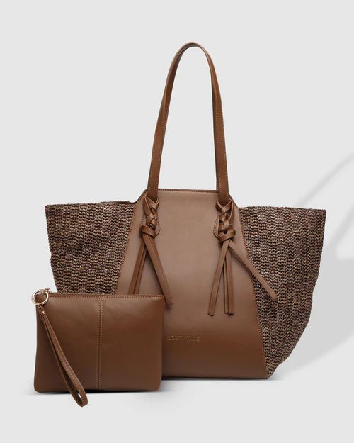 LOUENHIDE_CORDOBA CROCHET TOTE BAG COCOA _ CORDOBA CROCHET TOTE BAG COCOA _ Ebony Boutique NZ