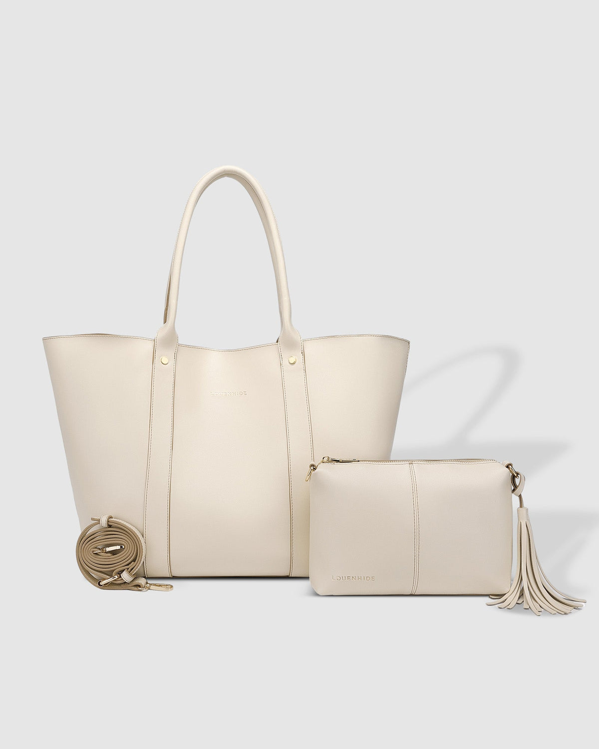 LOUENHIDE_DUBAI TOTE BAG VANILLA _ DUBAI TOTE BAG VANILLA _ Ebony Boutique NZ