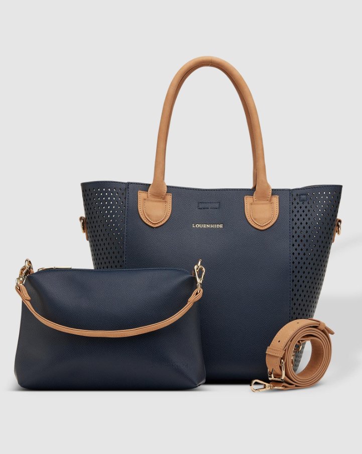 Louenhide Dublin Tote Bag Navy Women s Bags NZ Ebony