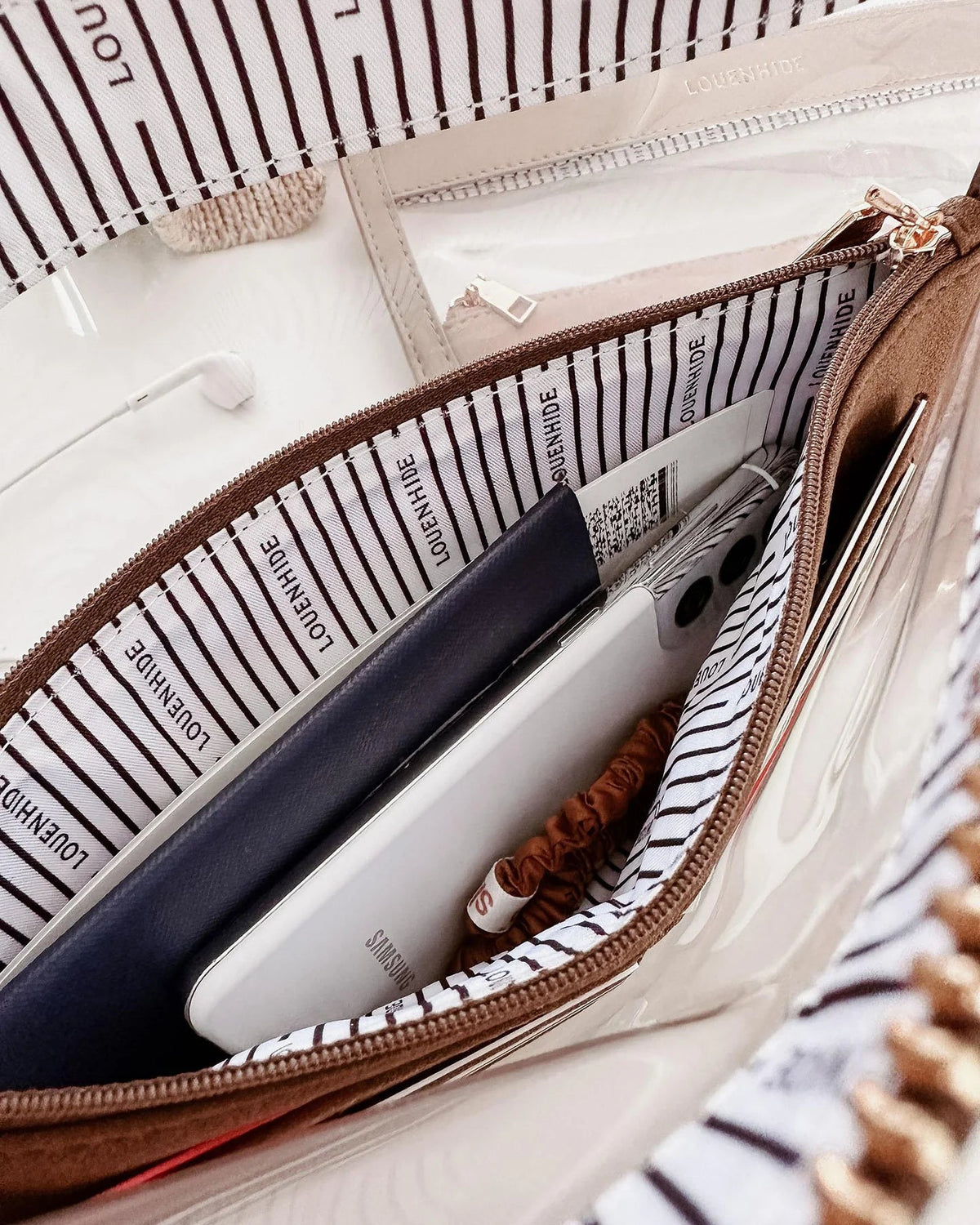LOUENHIDE_ELLA BAG ORGANISER COCOA _ ELLA BAG ORGANISER COCOA _ Ebony Boutique NZ