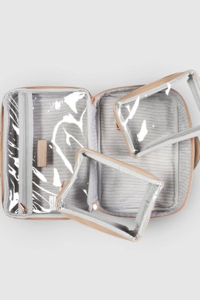 LOUENHIDE_GEORGIE COSMETIC CASE COFFEE _ GEORGIE COSMETIC CASE COFFEE _ Ebony Boutique NZ