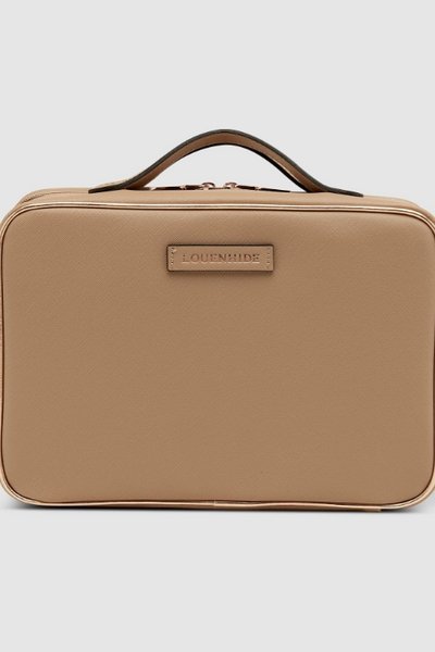 LOUENHIDE_GEORGIE COSMETIC CASE COFFEE _ GEORGIE COSMETIC CASE COFFEE _ Ebony Boutique NZ