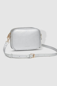 LOUENHIDE_GINGER METALLIC CROSSBODY BAG SILVER _ GINGER METALLIC CROSSBODY BAG SILVER _ Ebony Boutique NZ