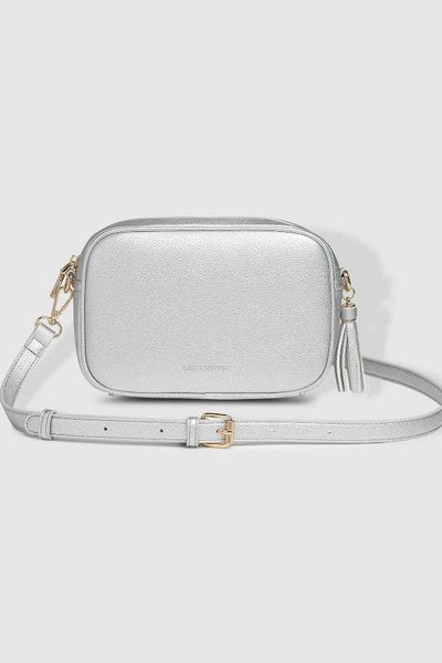 LOUENHIDE_GINGER METALLIC CROSSBODY BAG SILVER _ GINGER METALLIC CROSSBODY BAG SILVER _ Ebony Boutique NZ