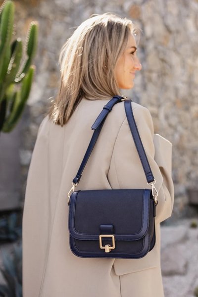 LOUENHIDE_GLADSTONE CROSSBODY BAG SUEDE NAVY _ GLADSTONE CROSSBODY BAG SUEDE NAVY _ Ebony Boutique NZ