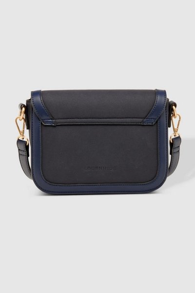 LOUENHIDE_GLADSTONE CROSSBODY BAG SUEDE NAVY _ GLADSTONE CROSSBODY BAG SUEDE NAVY _ Ebony Boutique NZ