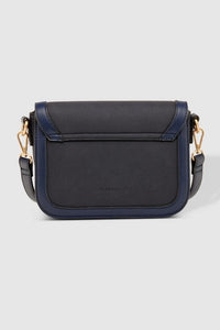 LOUENHIDE_GLADSTONE CROSSBODY BAG SUEDE NAVY _ GLADSTONE CROSSBODY BAG SUEDE NAVY _ Ebony Boutique NZ