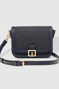 LOUENHIDE_GLADSTONE CROSSBODY BAG SUEDE NAVY _ GLADSTONE CROSSBODY BAG SUEDE NAVY _ Ebony Boutique NZ