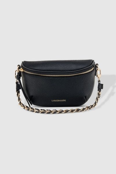 LOUENHIDE_HALSEY SLING BAG BLACK _ HALSEY SLING BAG BLACK _ Ebony Boutique NZ