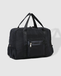 LOUENHIDE_JENN NYLON TRAVEL BAG BLACK _ JENN NYLON TRAVEL BAG BLACK _ Ebony Boutique NZ