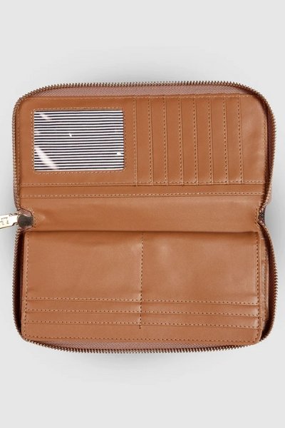 LOUENHIDE_JESSICA WALLET PLAID CHOCOLATE _ JESSICA WALLET PLAID CHOCOLATE _ Ebony Boutique NZ