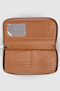 LOUENHIDE_JESSICA WALLET PLAID CHOCOLATE _ JESSICA WALLET PLAID CHOCOLATE _ Ebony Boutique NZ