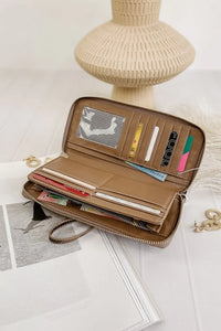 LOUENHIDE_JESSICA WALLET PLAID CHOCOLATE _ JESSICA WALLET PLAID CHOCOLATE _ Ebony Boutique NZ