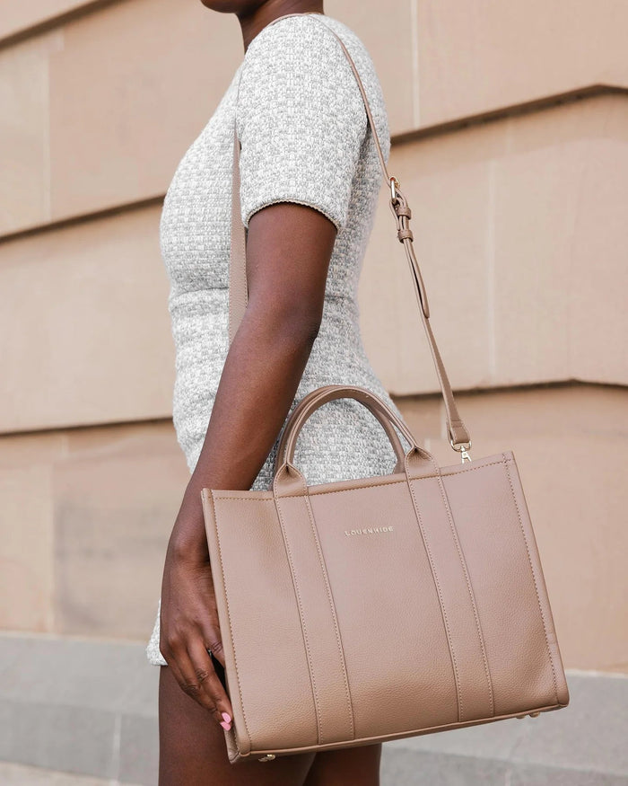 LOUENHIDE_MANHATTAN TOTE BAG COFFEE _ MANHATTAN TOTE BAG COFFEE _ Ebony Boutique NZ