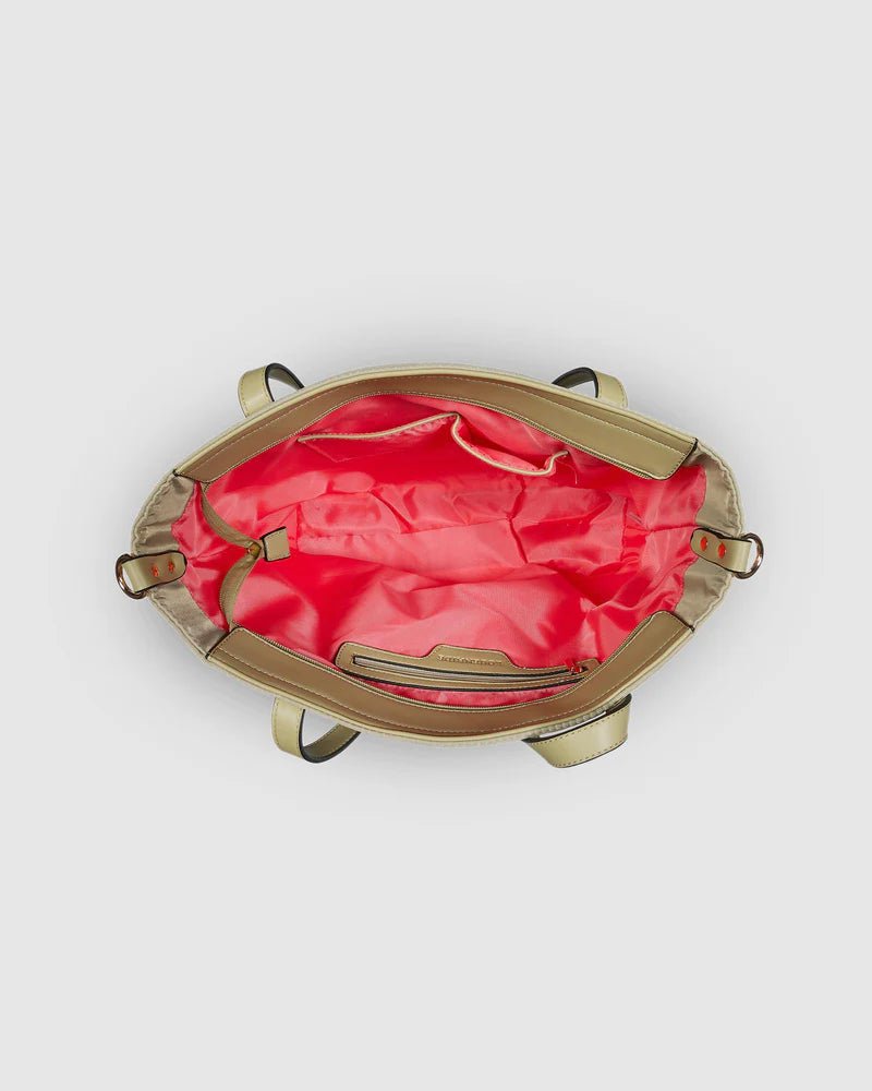 LOUENHIDE_NORA NYLON TOTE BAG BEIGE _ NORA NYLON TOTE BAG BEIGE _ Ebony Boutique NZ