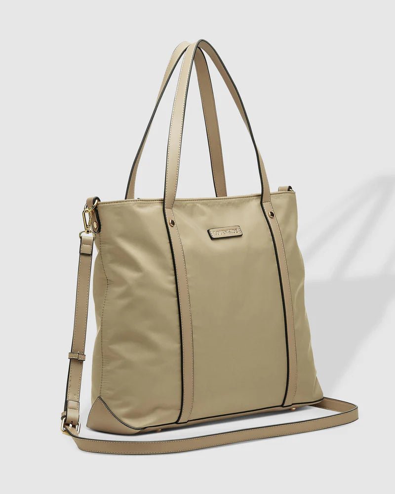 LOUENHIDE_NORA NYLON TOTE BAG BEIGE _ NORA NYLON TOTE BAG BEIGE _ Ebony Boutique NZ