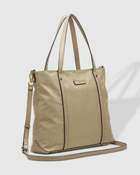 LOUENHIDE_NORA NYLON TOTE BAG BEIGE _ NORA NYLON TOTE BAG BEIGE _ Ebony Boutique NZ