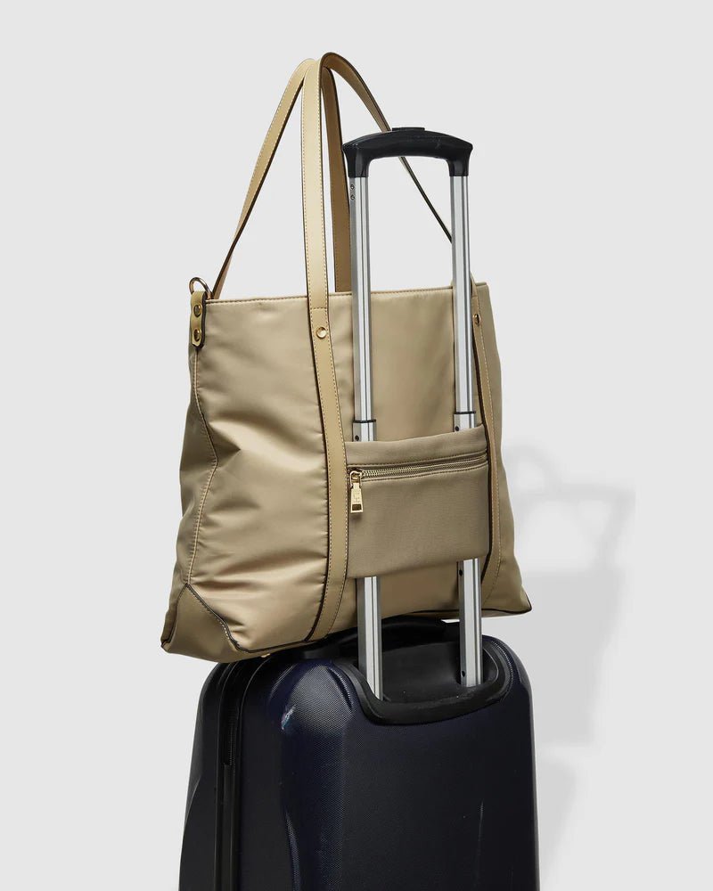 LOUENHIDE_NORA NYLON TOTE BAG BEIGE _ NORA NYLON TOTE BAG BEIGE _ Ebony Boutique NZ