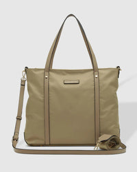 LOUENHIDE_NORA NYLON TOTE BAG BEIGE _ NORA NYLON TOTE BAG BEIGE _ Ebony Boutique NZ