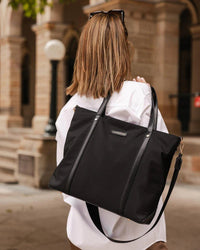 LOUENHIDE_NORA NYLON TOTE BAG BLACK _ NORA NYLON TOTE BAG BLACK _ Ebony Boutique NZ