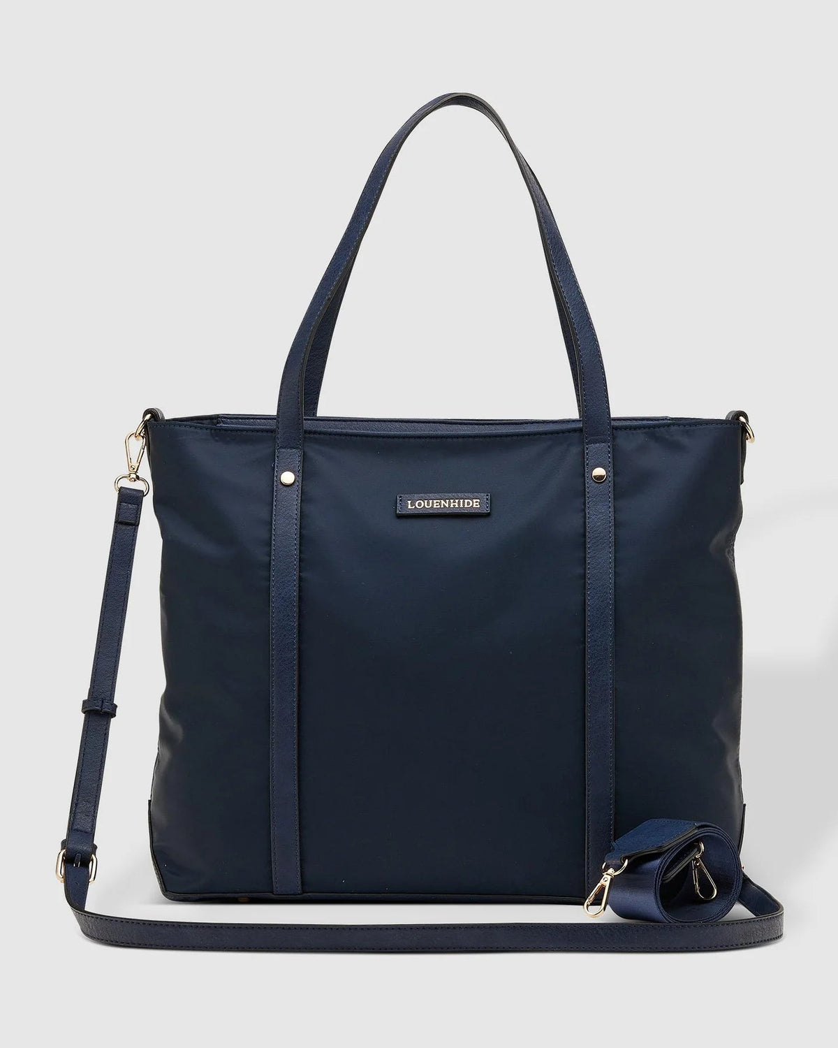 LOUENHIDE_NORA NYLON TOTE BAG NAVY _ NORA NYLON TOTE BAG NAVY _ Ebony Boutique NZ