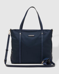 LOUENHIDE_NORA NYLON TOTE BAG NAVY _ NORA NYLON TOTE BAG NAVY _ Ebony Boutique NZ